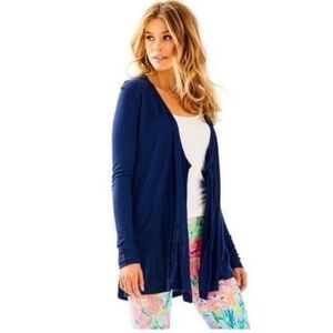 Lilly Pulitzer Wrena Cardigan Navy Small